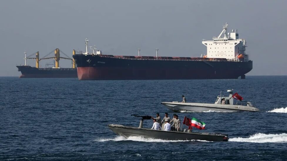 oil tankers and iranian speedboats in the strait of hormuz. photo atta kenareafpgetty images 3921270964